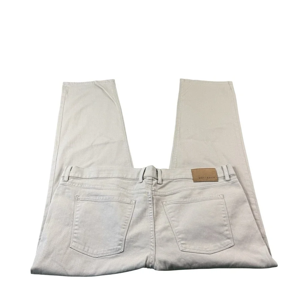Mott & Bow Brown Stretch Denim Zipper Fly Mens Jeans Size 38X30 Slim